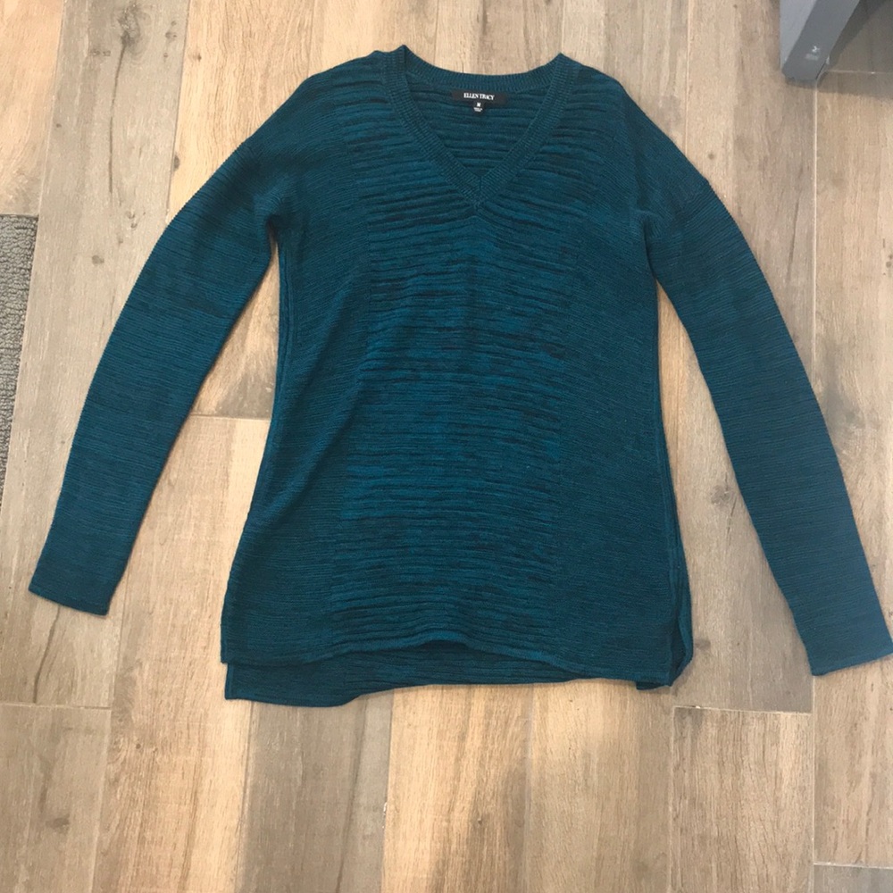 Long Turquoise Ellen Tracy sweater